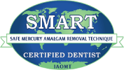Safe Mercury Amalgam Removal Technique Certified Dentist badge