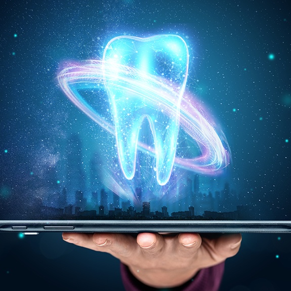 Hologram of a tooth