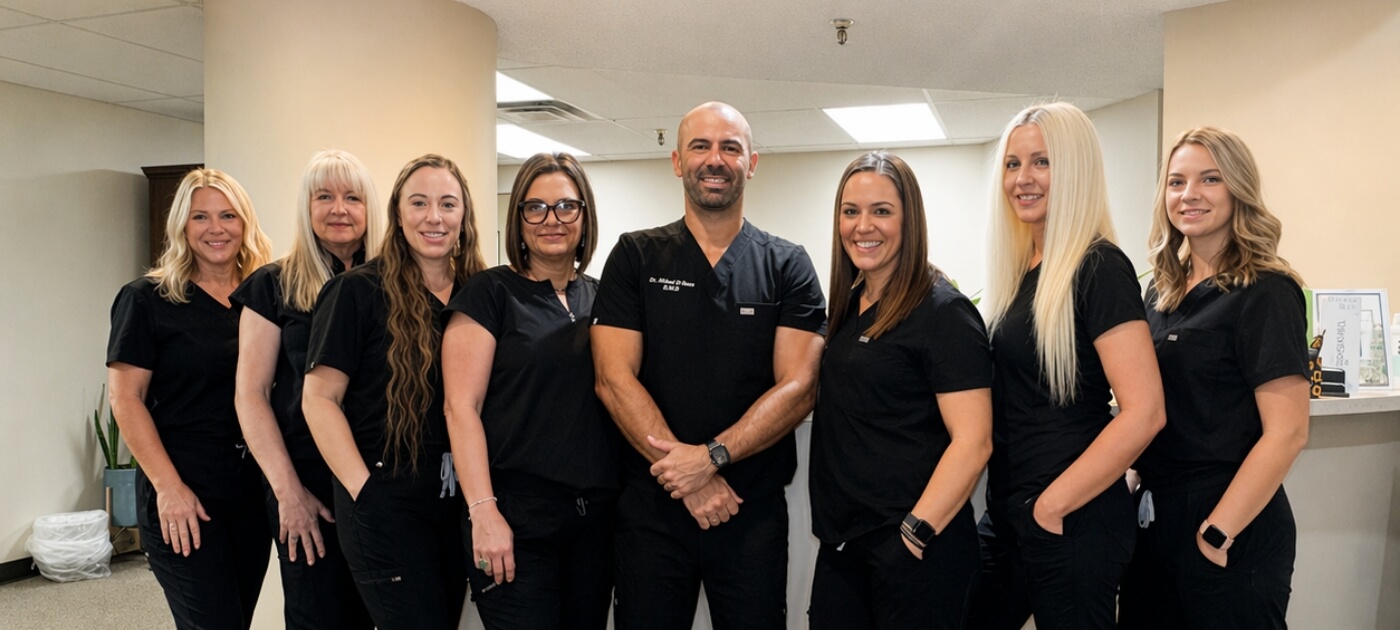 Tulsa dentist and dental team members at O'Brien Dental Wellness Center