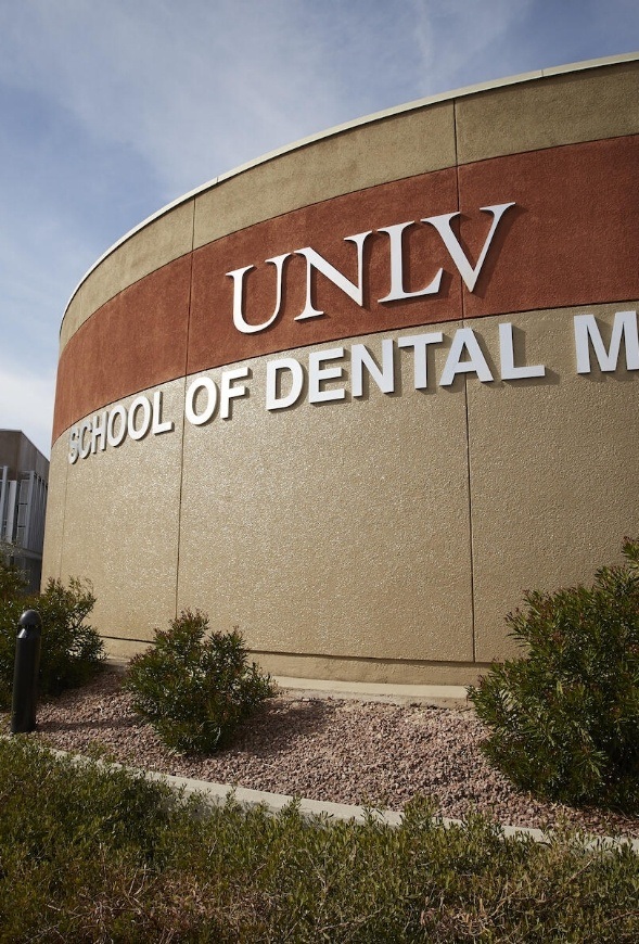 Outside view of dental school building