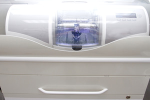 Pulled back shot of CEREC machine for making dental crowns